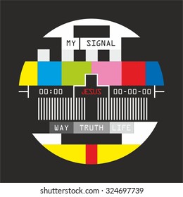 Television signal for christian. Only Jesus.