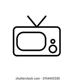 Television. Simple vector icon. Vector illustration.