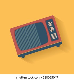 Television symbol,clean vector
