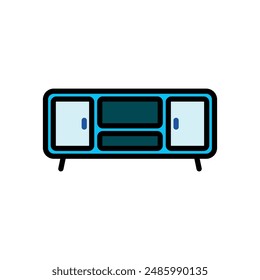 television table icon vector design template elegant style