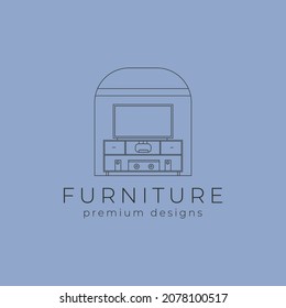 Logo der Fernsehtischlinie Vektorgrafik