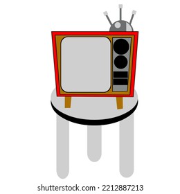 Imagen vectorial de ilustración de tecnología de televisión