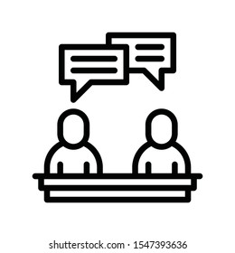 Television and technology related character vector in lineal or editable stroke design