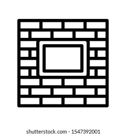 Television and technology related TV vector in lineal or editable stroke design