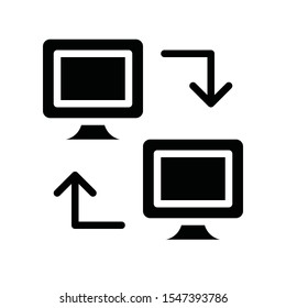 Television and technology related TV vector in solid style 