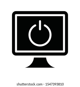 Television and technology related TV vector in solid style 