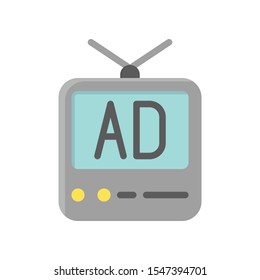Television and technology related TV  vector in flat design