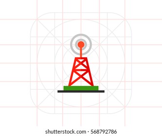 Television Tower as Broadcast Concept Icon