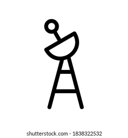 television tower icon or logo isolated sign symbol vector illustration - high quality black style vector icons
