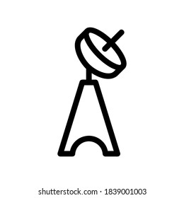 television tower icon or logo isolated sign symbol vector illustration - high quality black style vector icons
