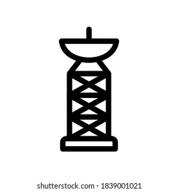 television tower icon or logo isolated sign symbol vector illustration - high quality black style vector icons
