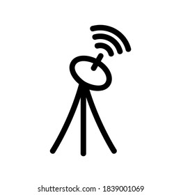 television tower icon or logo isolated sign symbol vector illustration - high quality black style vector icons
