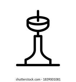 television tower icon or logo isolated sign symbol vector illustration - high quality black style vector icons
