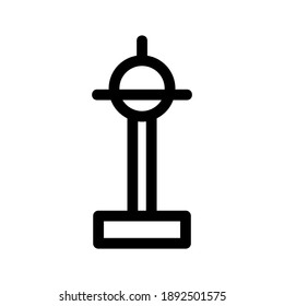 Television Tower icon or logo isolated sign symbol vector illustration - high quality black style vector icons
