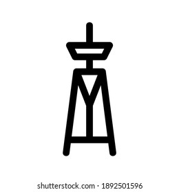 Television Tower icon or logo isolated sign symbol vector illustration - high quality black style vector icons
