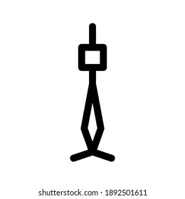 Television Tower icon or logo isolated sign symbol vector illustration - high quality black style vector icons
