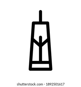 Television Tower icon or logo isolated sign symbol vector illustration - high quality black style vector icons
