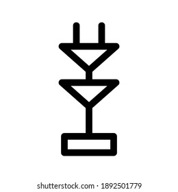 Television Tower icon or logo isolated sign symbol vector illustration - high quality black style vector icons
