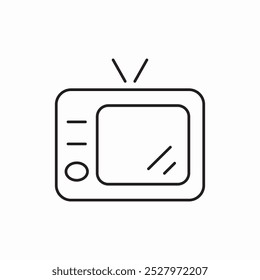 TV-Ikone, Vektorsymbol