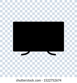 television, tv icon vector illustration. computer monitor vector illustration on white background. Realistic black modern thin frame display. icon vector illustration