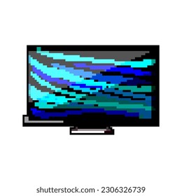television tv screen game pixel art retro vector. bit display lcd, video black television tv screen. old vintage illustration