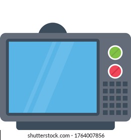 television vector flat color icon 