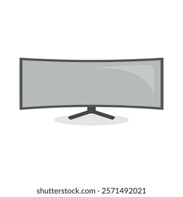 Television Vector in  Flat Design Style