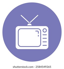 television vector flat icon design