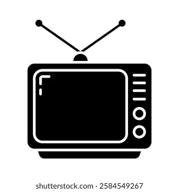 television vector flat icon design