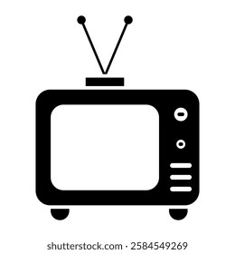 television vector flat icon design