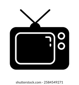 television vector flat icon design