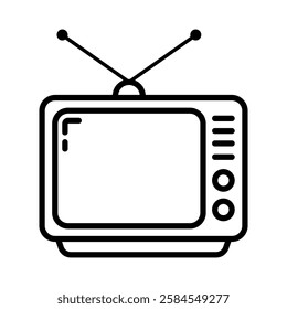 television vector flat icon design