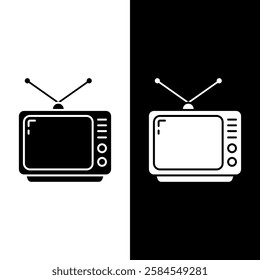 television vector flat icon design