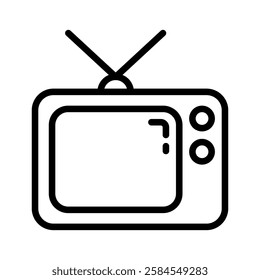 television vector flat icon design