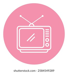 television vector flat icon design