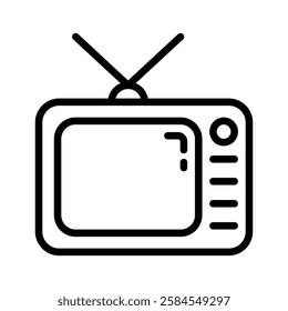 television vector flat icon design