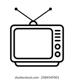 television vector flat icon design