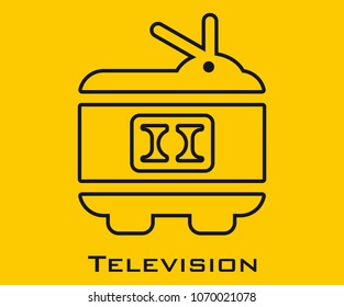 Television vector icon