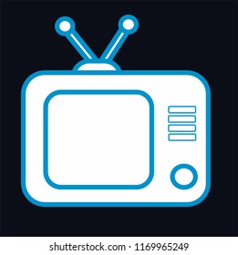 TELEVISION VECTOR ICON