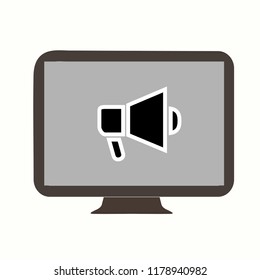television vector icon