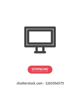 Television vector icon - Vector
