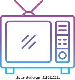 Television vector icon. Can be used for printing, mobile and web applications.