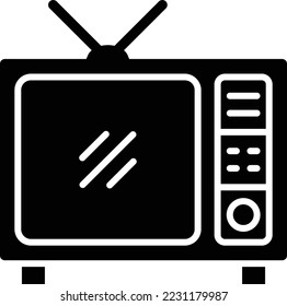 Television vector icon. Can be used for printing, mobile and web applications.