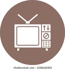 Television vector icon. Can be used for printing, mobile and web applications.