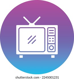 Television vector icon. Can be used for printing, mobile and web applications.