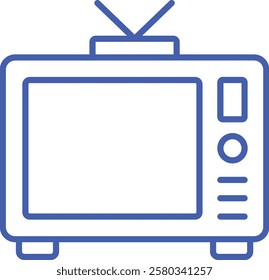 Television vector icon. Can be used for printing, mobile and web applications.