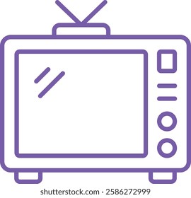 Television vector icon. Can be used for printing, mobile and web applications.