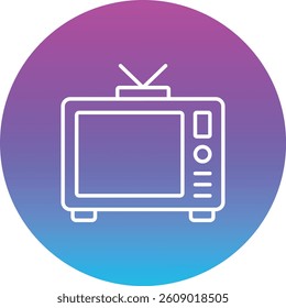 Television vector icon. Can be used for printing, mobile and web applications.