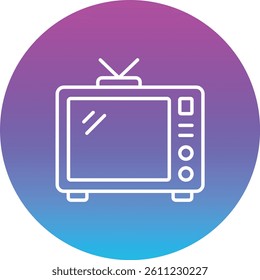 Television vector icon. Can be used for printing, mobile and web applications.