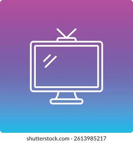 Television vector icon. Can be used for printing, mobile and web applications.